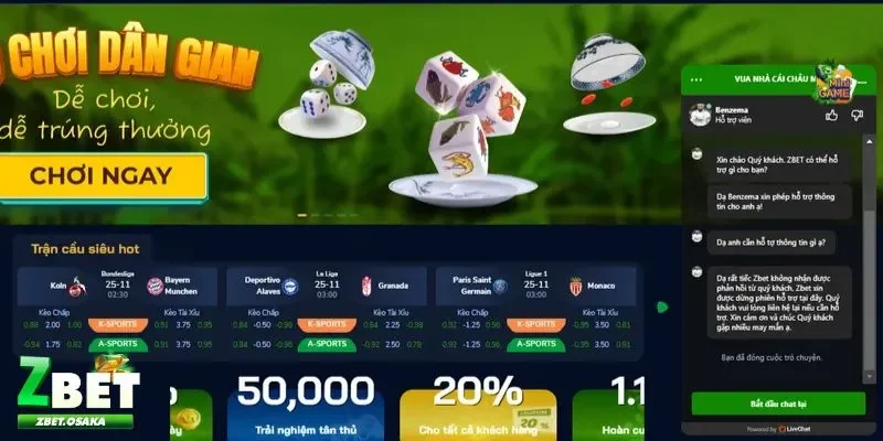 ZBET 22 Zbet - Giao diện đẹp, thân thiện