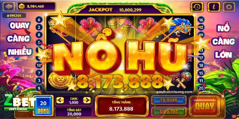 Nổ hũ ZBET Khái quát sảnh chơi Nổ hũ ZBET đổi thưởng lớn