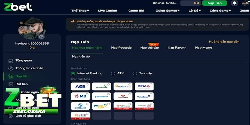 Rút tiền ZBET 3 Lưu ý để không gặp lỗi khi rút tiền ZBET